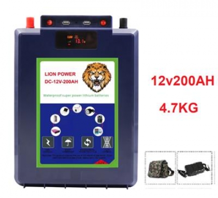 Pin Lithium 200Ah chống nước hoàn toàn tuyệt đối thông minh - 12v200Ah