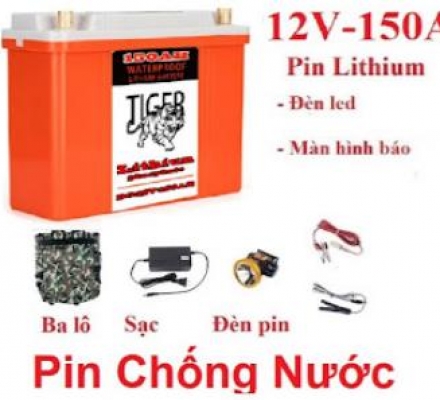 Bình Pin lithium 12V - 150Ah Chống thấm nước - Bình Pin lithium 12V - 150Ah