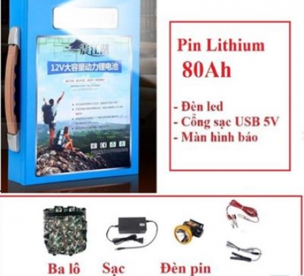 Bình Pin Lithium 12V 80Ah Li-ion