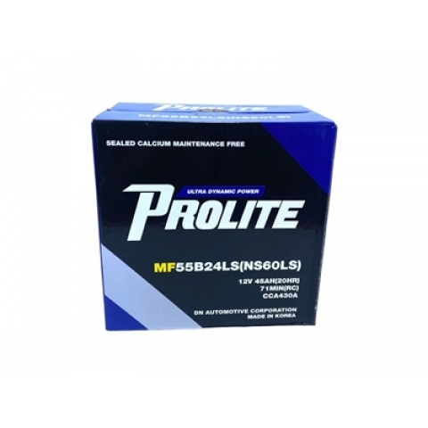 Bình ắc quy Ô tô NGOẠI NHẬP - Prolite 55B24LS 12V - 45Ah