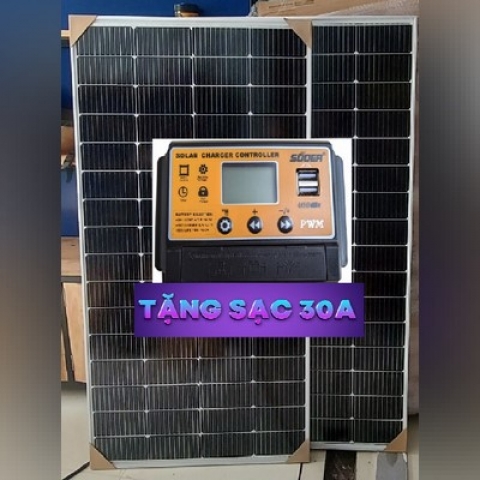 Tấm Pin Năng Lượng Mặt Trời 200W Mono 10BB-11BB-HÃNG SOYER SOLAR- Tặng Rack MC4+ TẶNG SẠC SOUER 30A