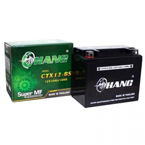 Bình Ắc Quy Xe Máy Chang CTX12-BS (12V-10AH)