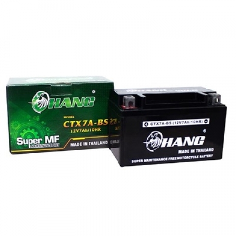 Bình Ắc Quy Xe Máy Chang CTX7A-BS (12V-7AH)