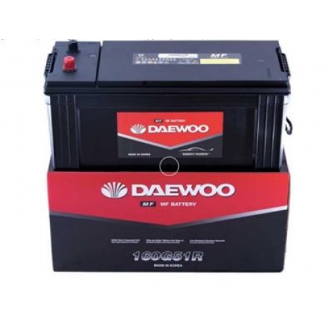 Bình ắc quy tàu thuyền Daewoo 160G51R 12V - 150AH (HÀNG NHẬP KHẨU)
