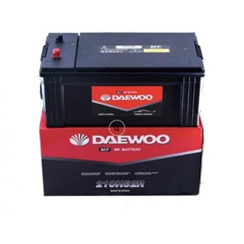 Bình ắc quy tàu thuyền Daewoo 210H52R 12V - 200AH (HÀNG NHẬP KHẨU)