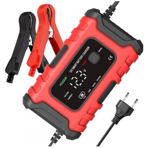 Bộ Sạc ắc quy, Pin 12V 2ah-120Ah Cho Ô Tô Xe Máy Điện Xe Tải AGM Gel Ướt Axit Chì Tự Động Sửa Chữa khử sunfat-FOXSUR