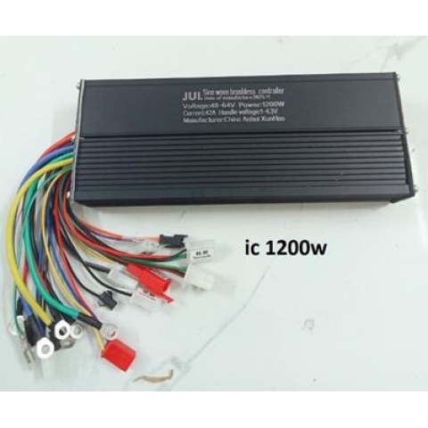 IC Điều tốc xe điện đa năng 3 in1 1200w màu đen sóng sin 48V 60V 64V 1200w Loại Xịn 18 SÒ