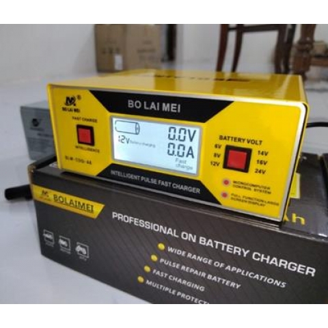 Bộ Sạc Thông Minh Siêu Sạc Acquy 6v-8V-12V-14V-16-24v-Máy sạc bình Ắc quy 6 chệ độ- BLM-CDQ-A8