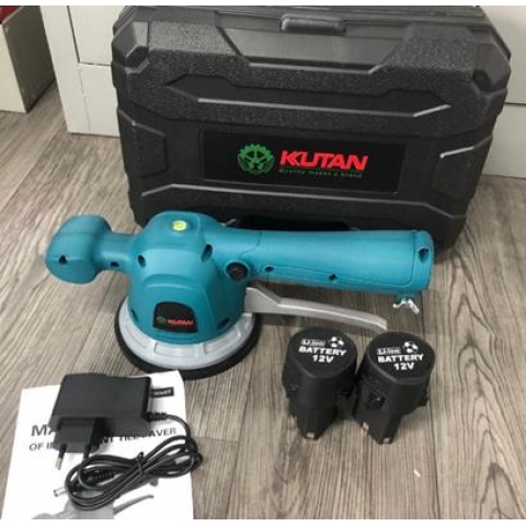 Máy ốp lát gạch men cầm tay, máy đầm rung dùng pin 12v 6 cấp độ rung bộ 2 pin - 3251