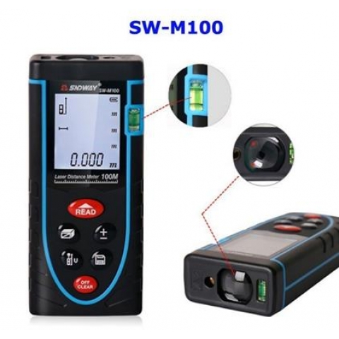 Thước đo khoảng cách bằng tia laser SNDWAY 40m,60M,80M,100M (Bản 2021)