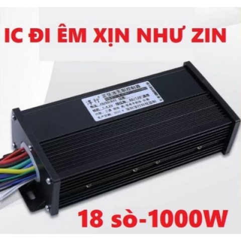 IC Điều tốc xe điện đa năng 3 in1 1000w màu đen sóng sin đi êm như xe điện 48V 60V 64V 1000w Loại Xịn 18 SÒ - 1000wDEN