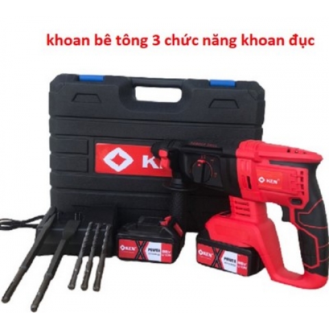Máy khoan bê tông pin - Kenn