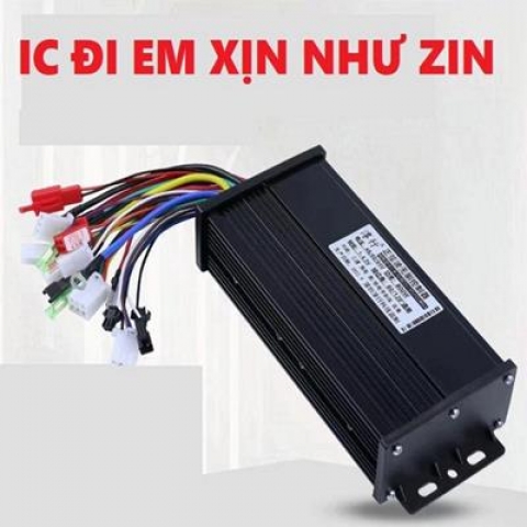 IC Điều tốc xe điện đa năng 3 in1 500w màu đen sóng sin đi êm như xe điện 48V 60V 64V 500w Loại Xịn 15 SÒ