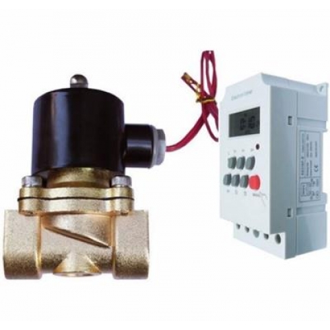 Bộ tưới cây tự động Van điện từ phi 21+ hẹn giờ KG316T