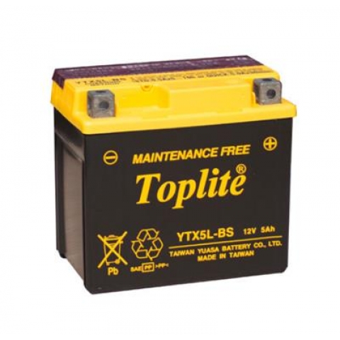 Ắc quy Toplite YTX5L-BS 12V-5AH (HÀNG NGOẠI NHẬP)