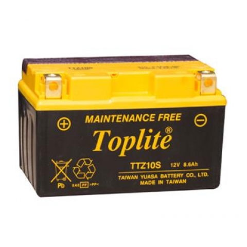 ẮC QUY MOTO PKL TOPLITE TTZ10S 12V-8.6AH (HÀNG NGOẠI NHẬP)