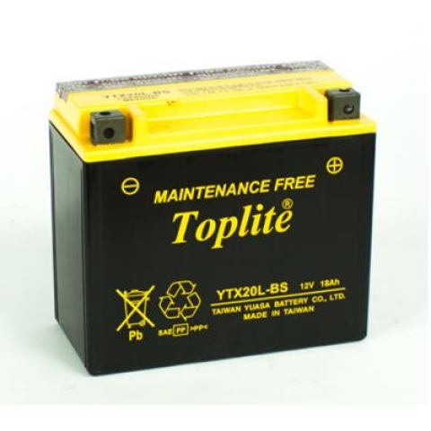 Ắc Quy Moto PKL Toplite YTX20L-BS 12V-18Ah (HÀNG NGOẠI NHẬP)