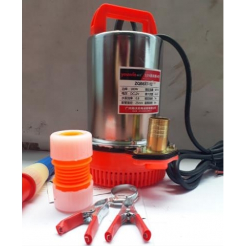 Máy bơm nước 12v - máy bơm chìm 180w + Phụ kiện như hình