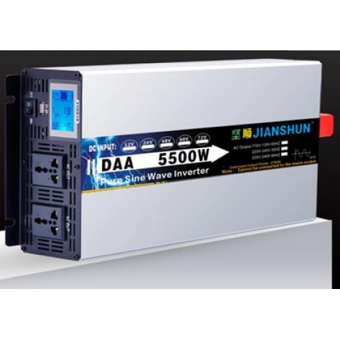 Bộ chuyển đổi nguồn 12v 24v 48v lên 220v 5500W sóng sin tinh khiết - DAA5500W