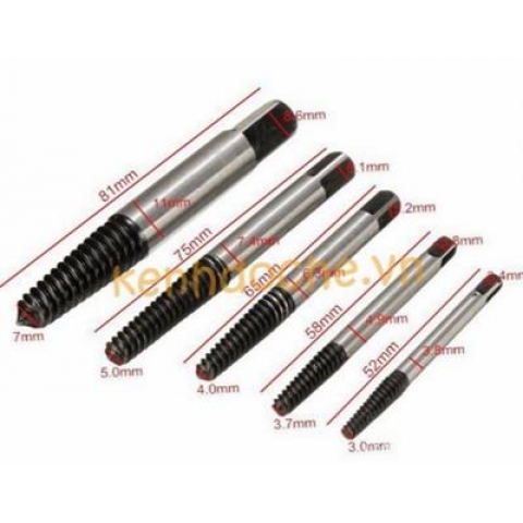 BỘ MŨI THÁO BU LÔNG ỐC VÍT GÃY – 5 CÂY