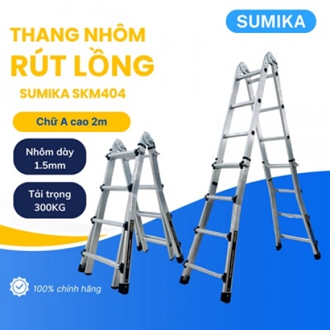 Thang Nhôm Rút Lồng Sumika SKM404A