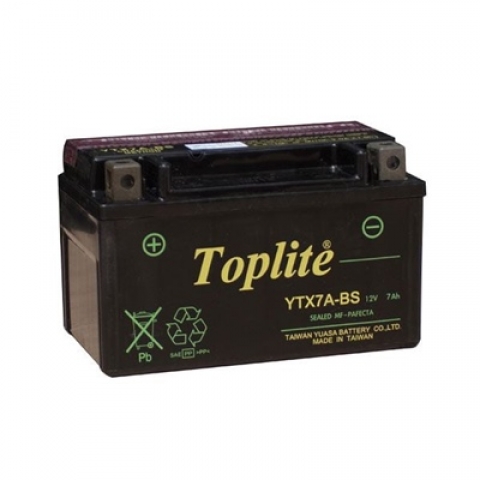 Ắc quy Toplite YTX7A-BS 12V-7AH (HÀNG NGOẠI NHẬP)